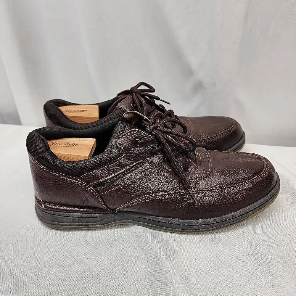 Earth Spirit Men's 13 W Dennis Wide Width Casual and Dress Oxfords Brown Leather